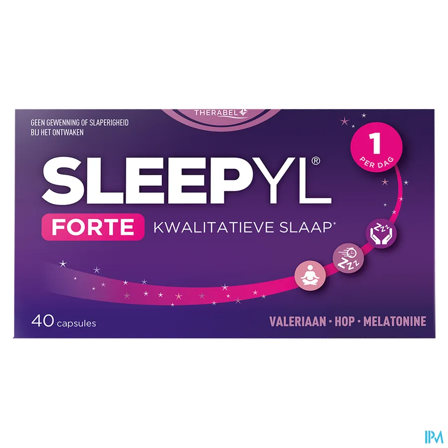 packshot van Sleepyl Forte 40 Capsules