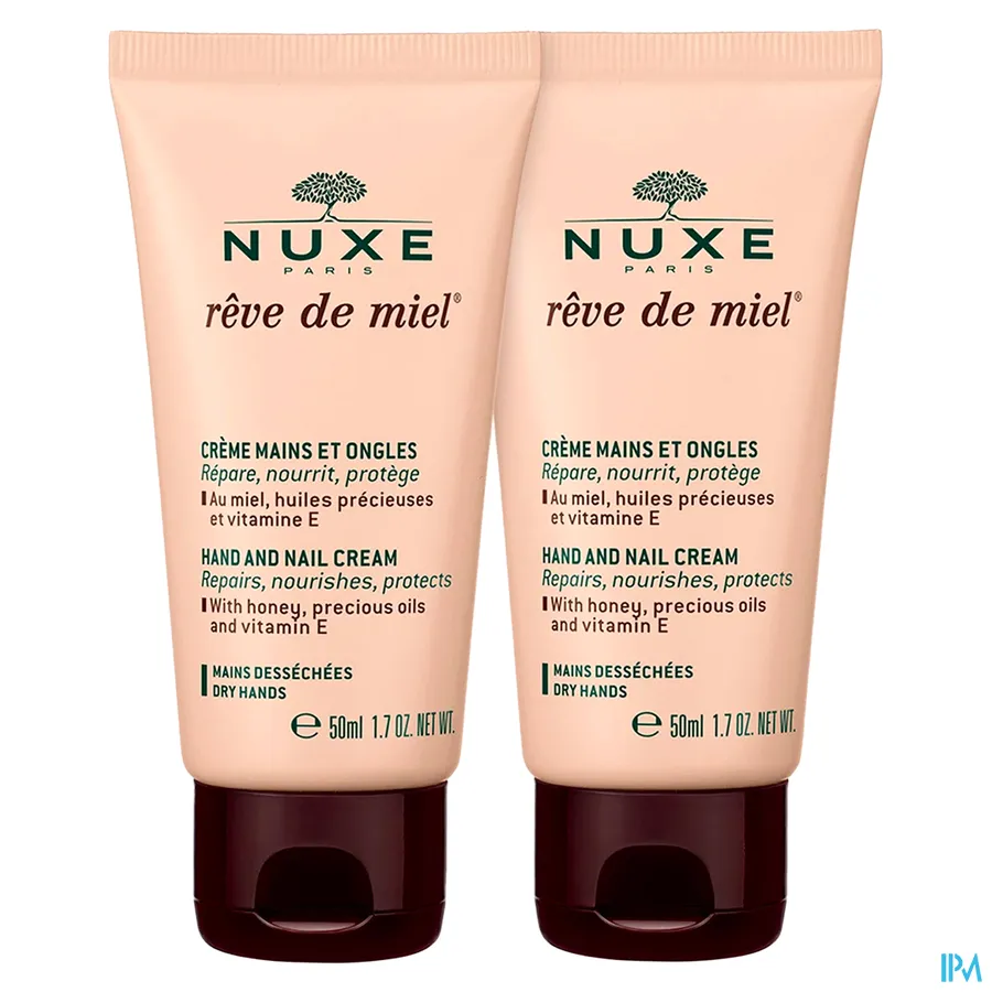 productshot van Nuxe Reve De Miel Hand-Nagelcreme Tube 2 x 50 ml Nuxe
