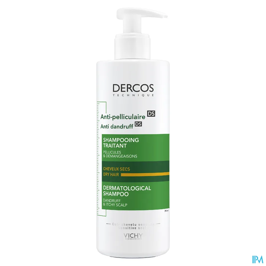 packshot van Vichy Dercos Antiroosshampoo Droog Haar 390 ml
