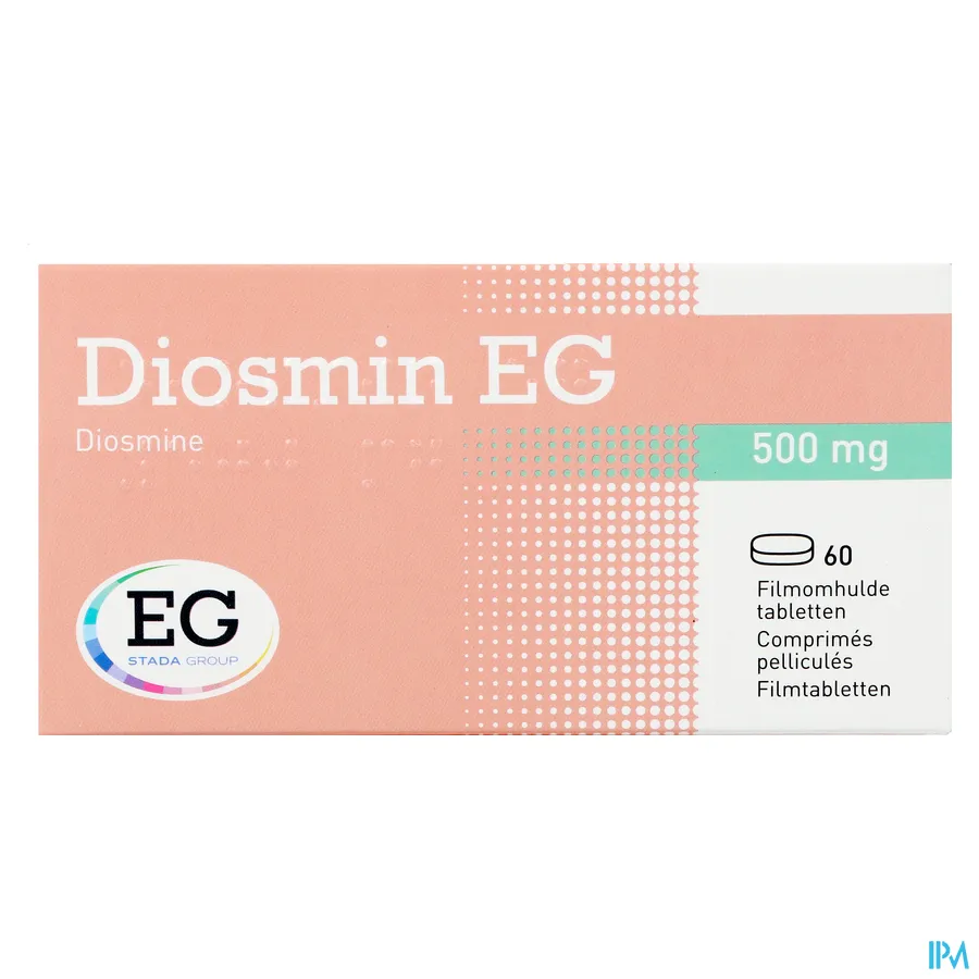 packshot van Diosmin EG 500 mg 60 tabletten