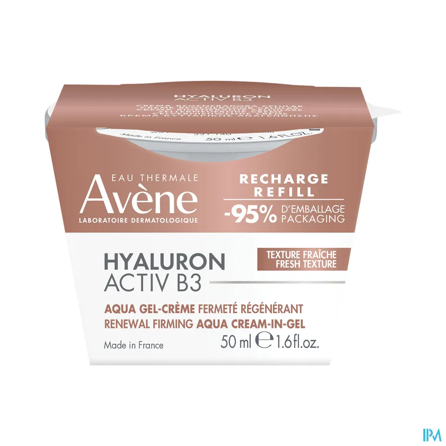 packshot van Avène Hyaluron Activ B3 Aqua Celvernieuwende Gel-crème Navulling 50 ml
