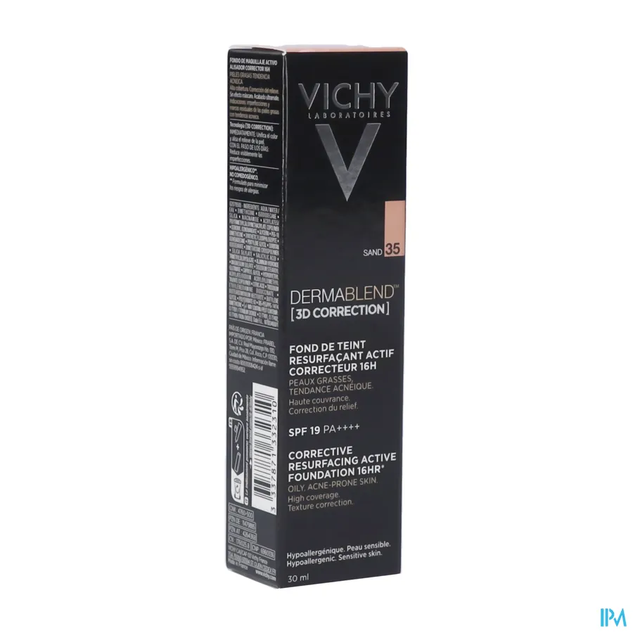 packshot van Vichy Dermablend Correction 3D 35 Sand 30 ml