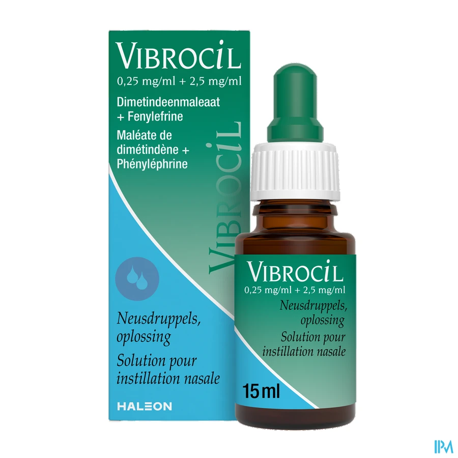 productshot van Vibrocil Neusdruppels bij Rhinitis 15 ml