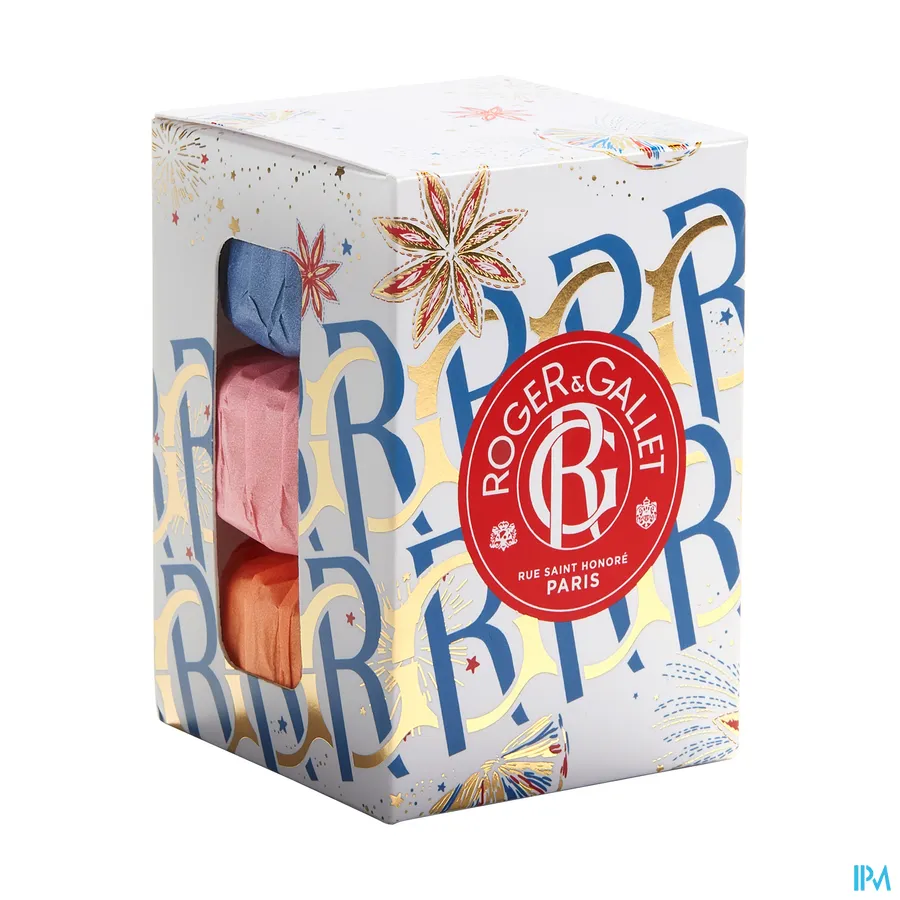 packshot van Roger & Gallet Weldadige Zepen Geschenkset 3 x 100 g 1 set
