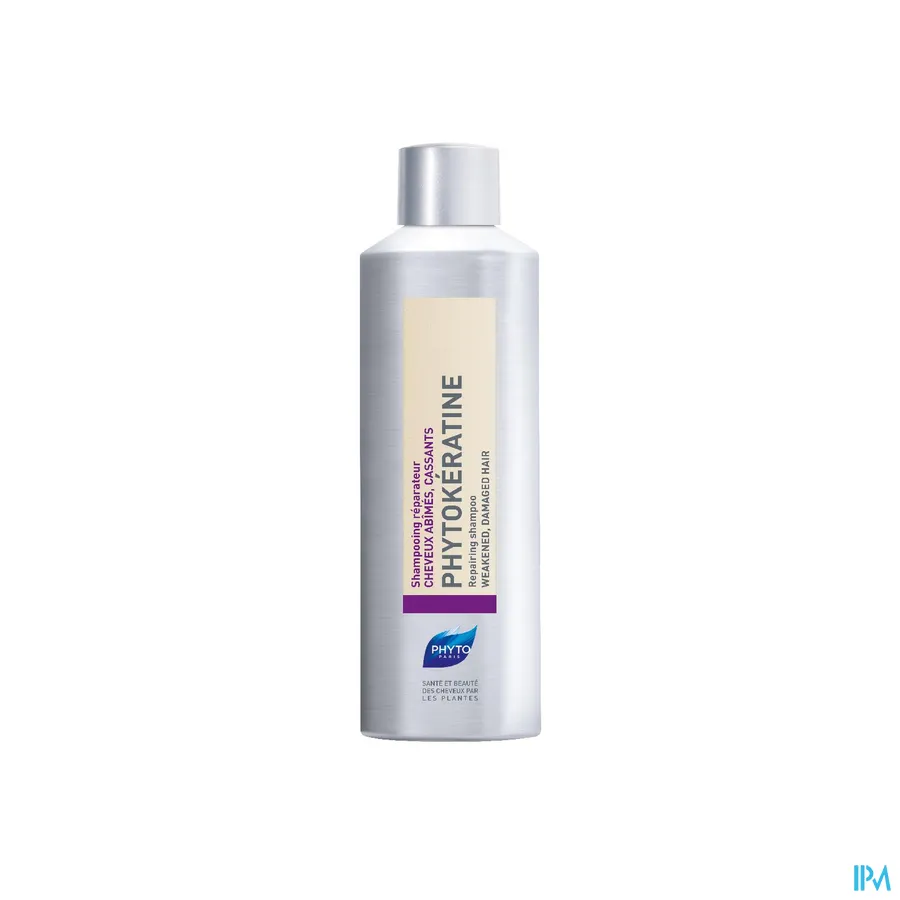 packshot van Phyto Phytokératine Herstellende Shampoo voor Beschadigd, Broos Haar 200 ml