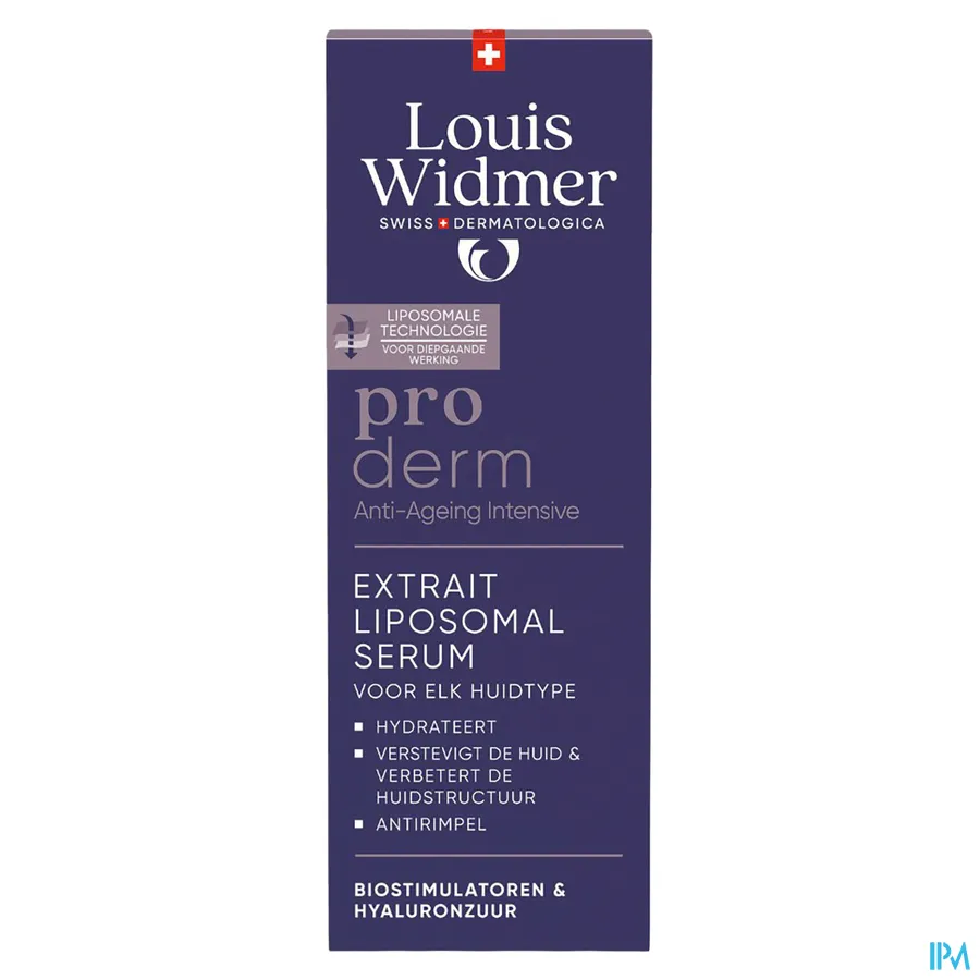 packshot van Louis Widmer Proderm Extrait Liposomal Serum 30 ml - met parfum