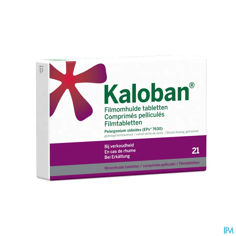 packshot van Kaloban bij Verkoudheid 21 Tabletten