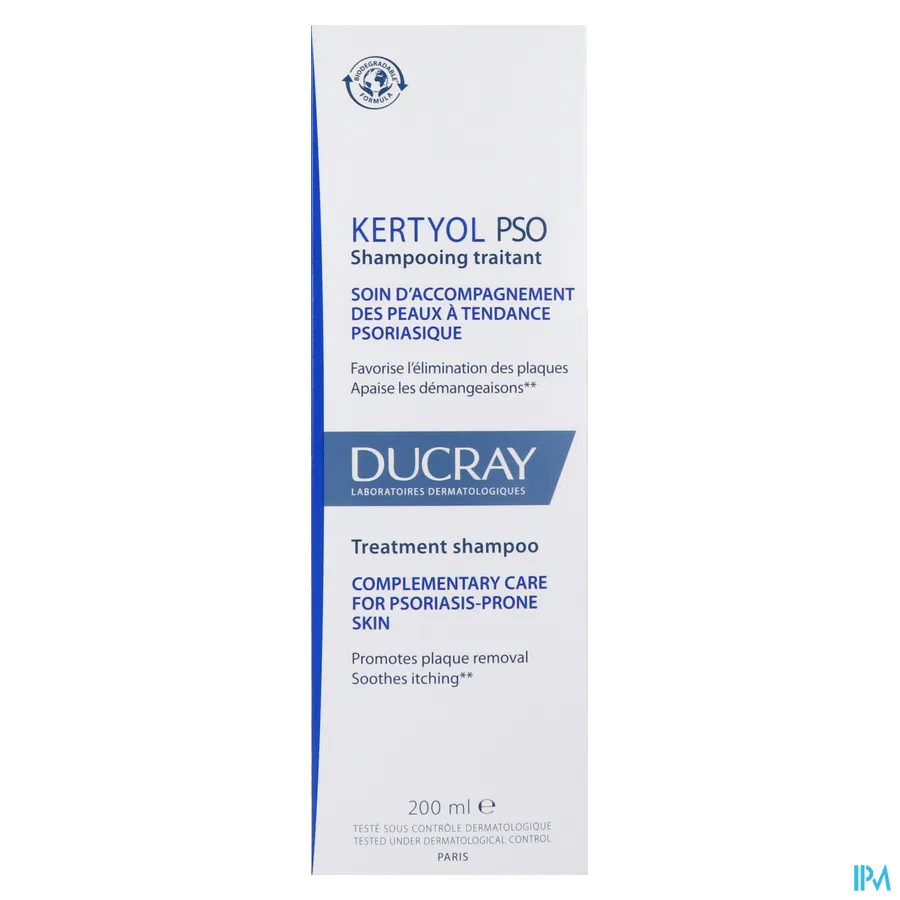 packshot van Ducray Kertyol PSO Behandelende Shampoo 200 ml