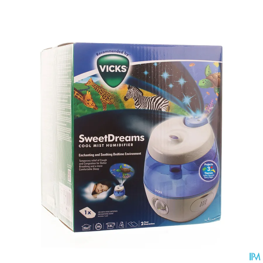 packshot van Vicks Sweet Dreams CoolMist Luchtbevochtiger