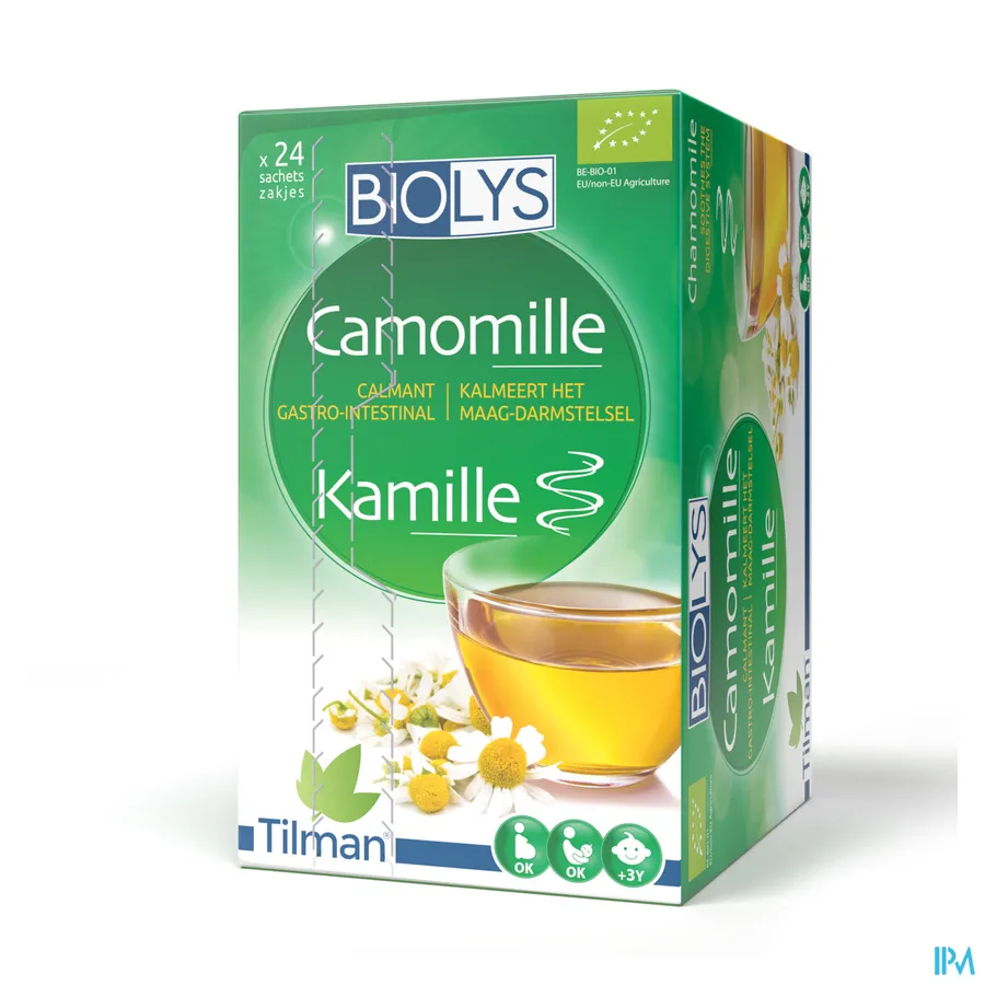 packshot van Tilman Biolys Kamille 24 zakjes