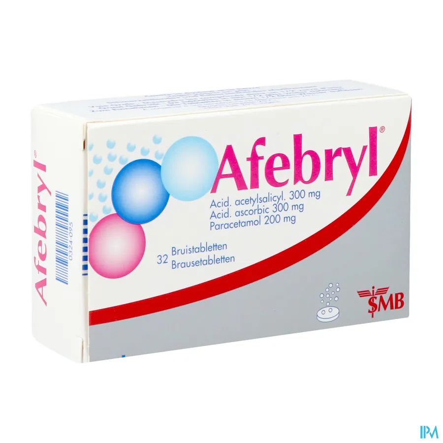 packshot van Afebryl 32 bruistabletten