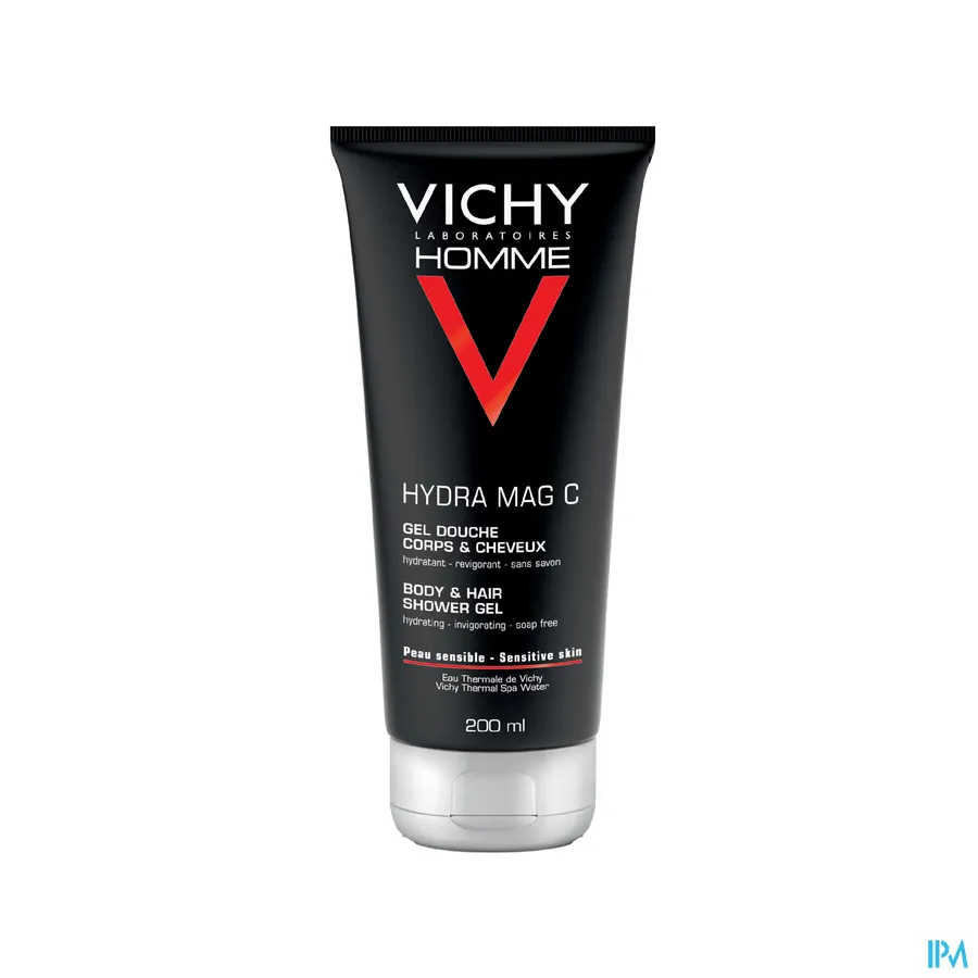 packshot van Vichy Homme Hydra Mag C Douchegel voor Lichaam en Haar 200 ml