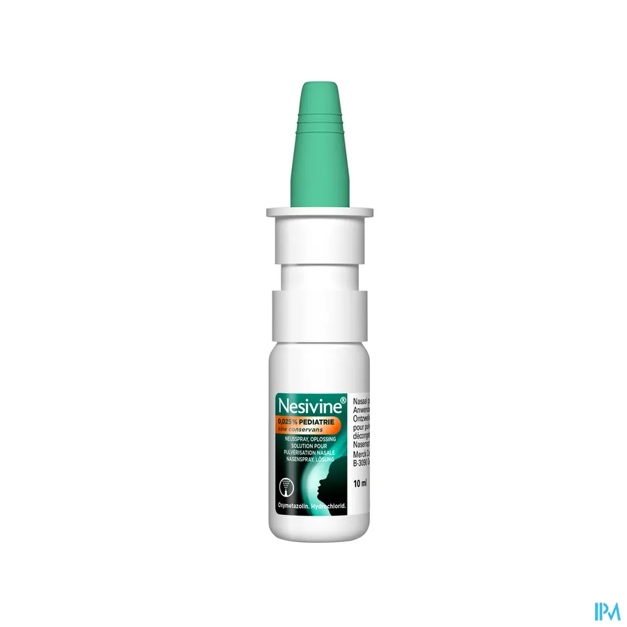 productshot van Nesivine Pediatrie 0,025% Sine Conservans Spray 10 ml