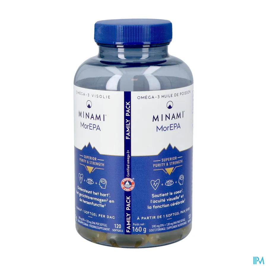 packshot van Minami MorEPA 120 softgels