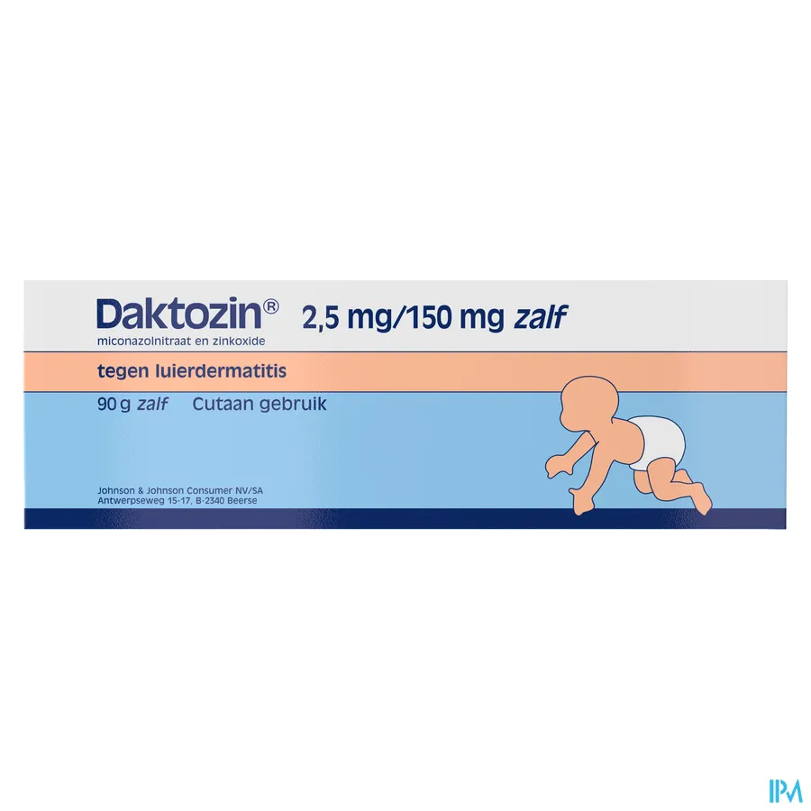 packshot van Daktozin tegen Luierdermatitis Zalf 90 g