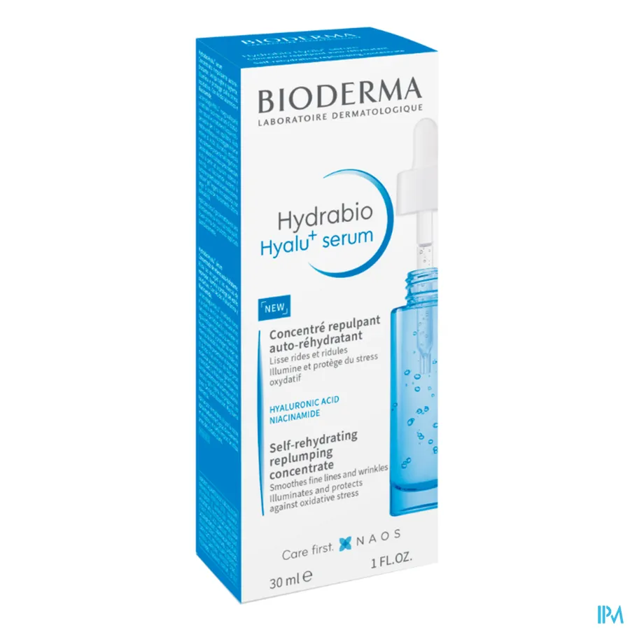 packshot van Bioderma Hydrabio Hyalu+ Serum 30 ml