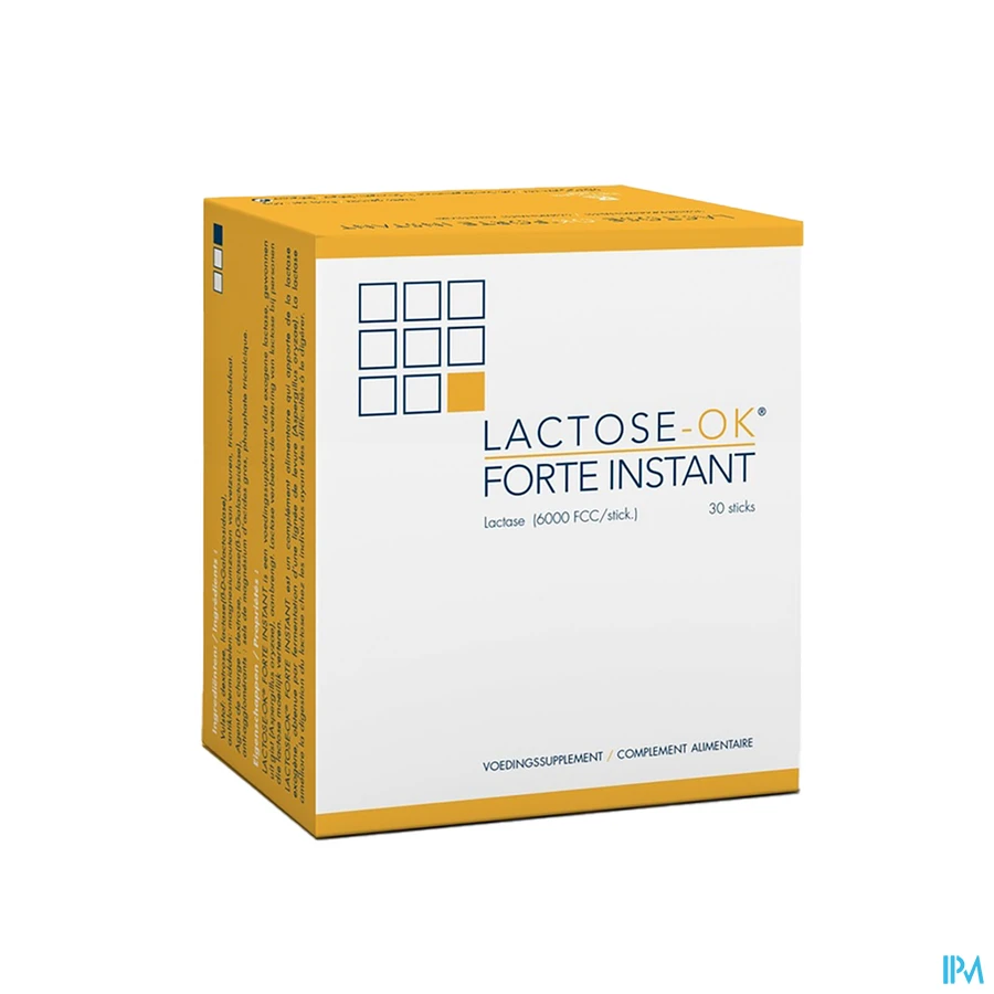 packshot van Lactose-OK Forte Instant 30 Sticks