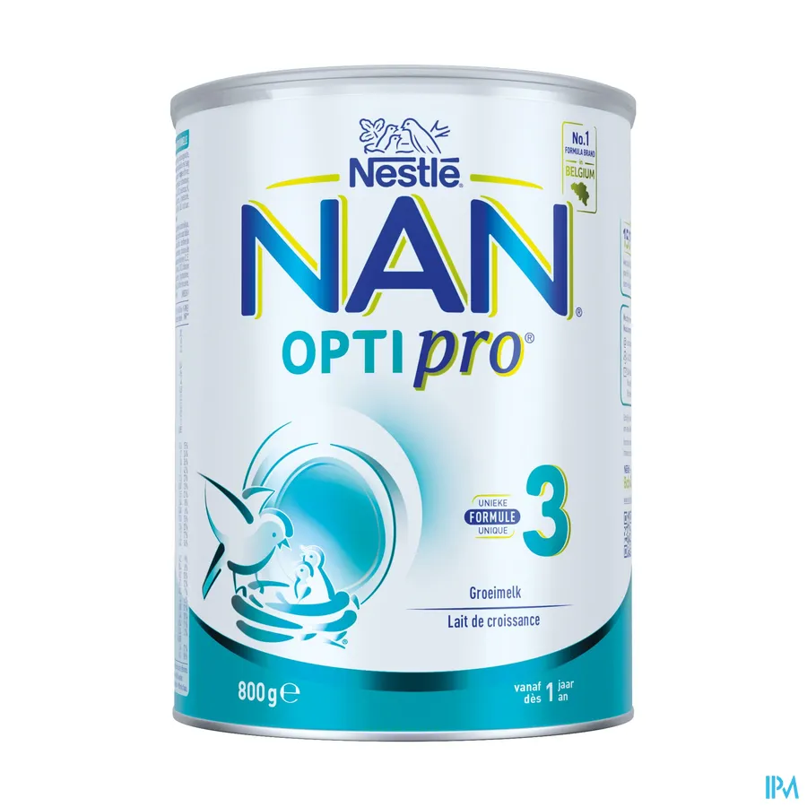 packshot van Nan Optipro 3 Groeimelk vanaf 10 maanden Pot 800 g