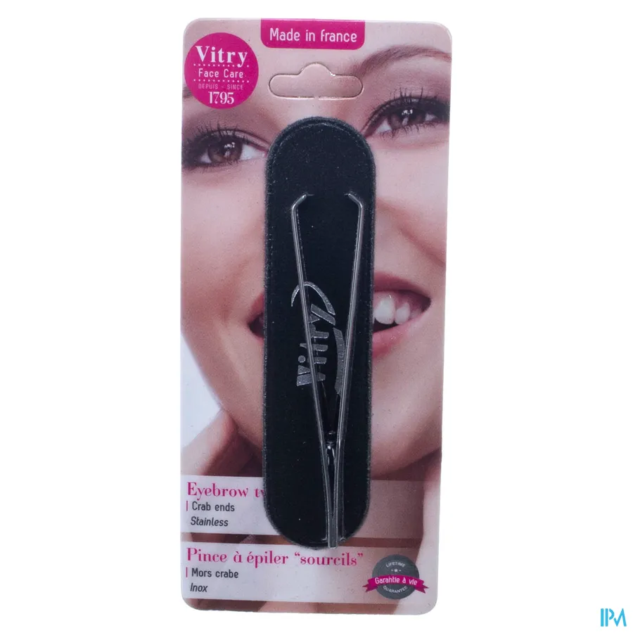 packshot van Vitry Epileerpincet met Krabvormige Top