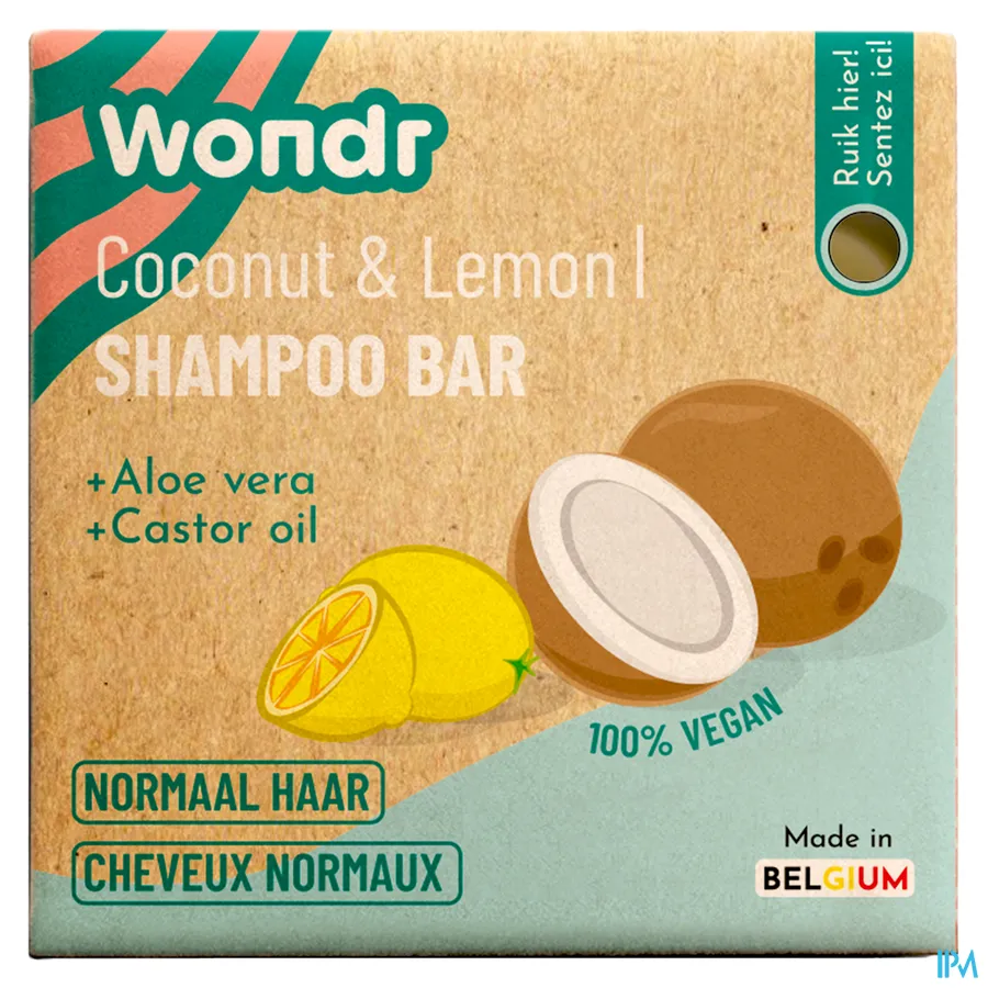 packshot van WONDR Shampoo Bar Crazy Coconut 55 g