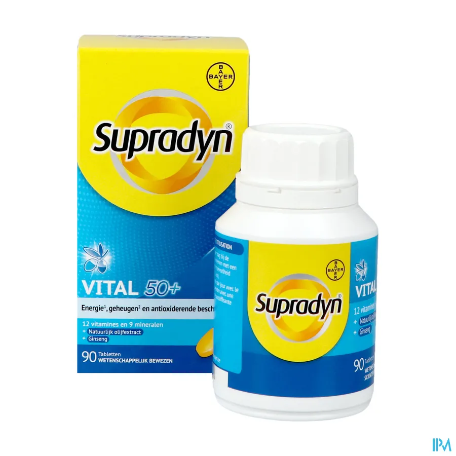 productshot van Supradyn Vital 50+ 90 Tabletten