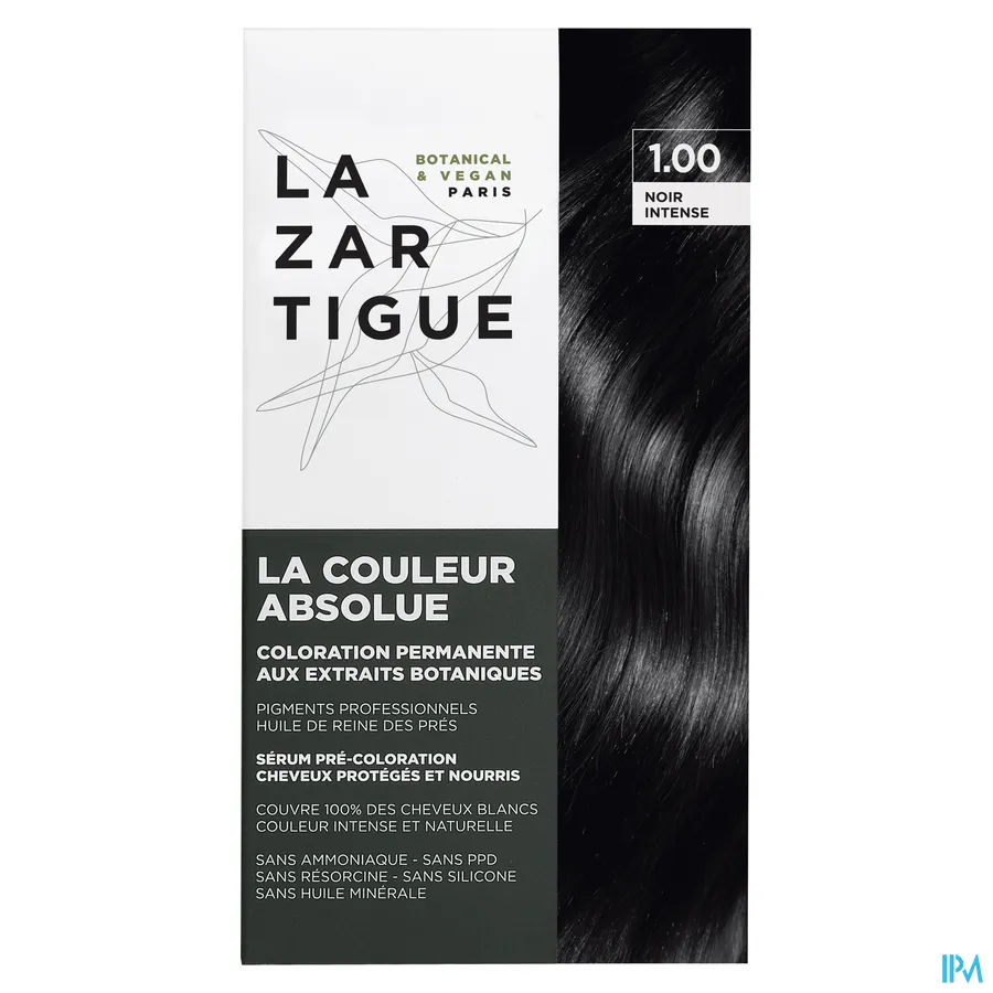 packshot van Lazartigue Couleur Absolue 1.00 Noir Intense