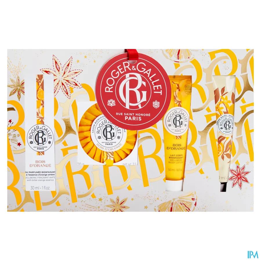 packshot van Roger & gallet Set Noel Rit Bois Orange 30ml 4 Producten