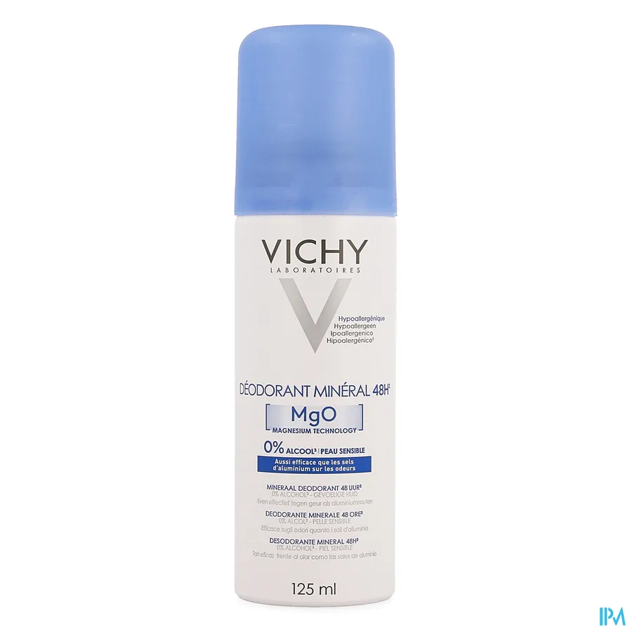 packshot van Vichy Mineraal Deodorant Spray 125 ml