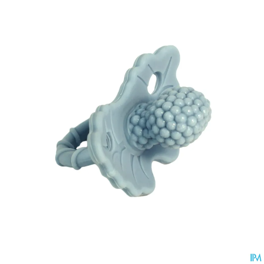 productshot van Raz Baby Bijtring Framboos Blauw 3+ 1 stuk