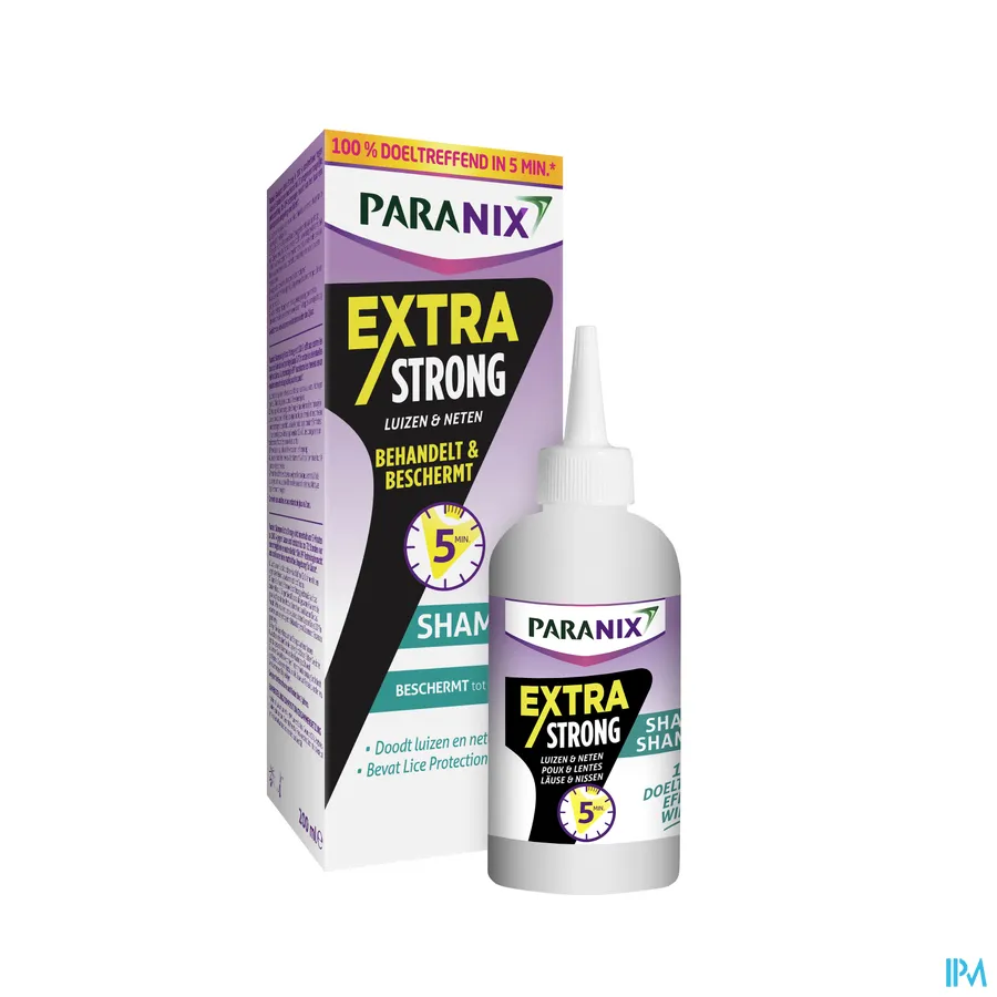 productshot van Paranix Extra Strong Shampoo + Kam 200 ml