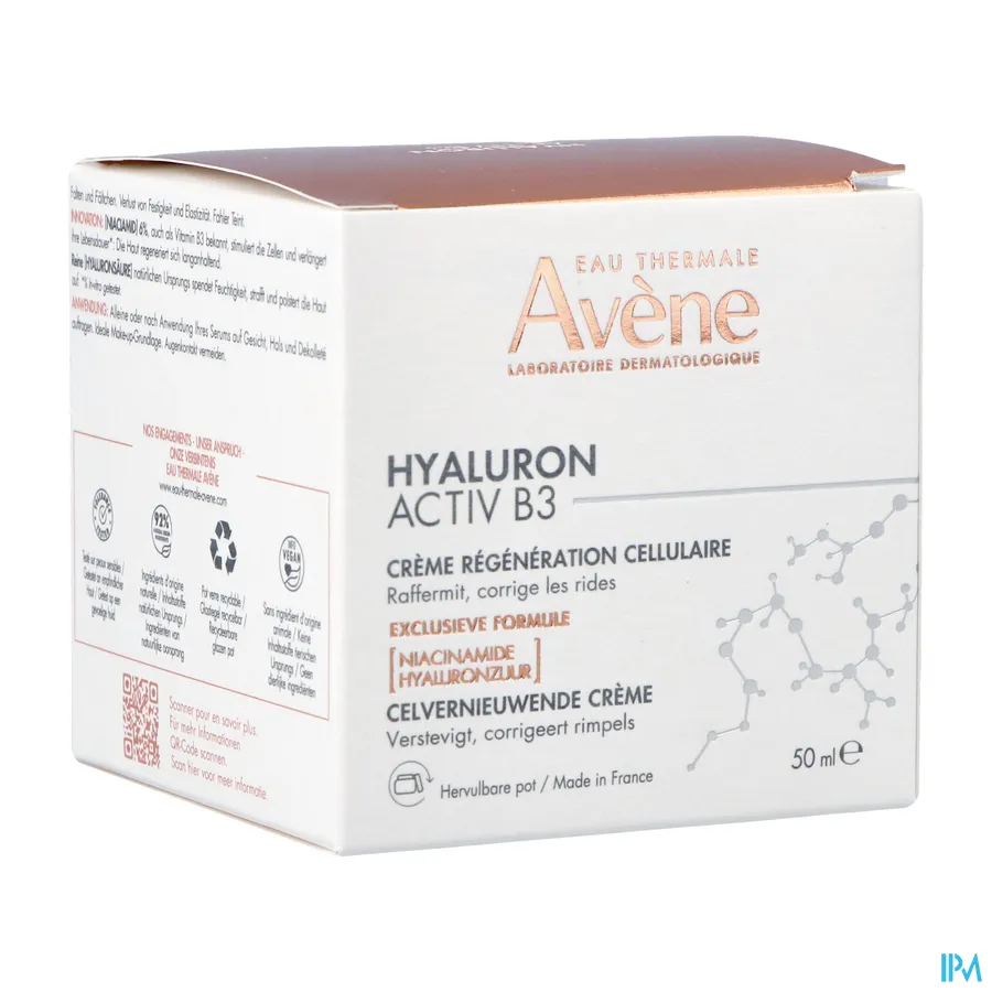 packshot van Avène Hyaluron Activ B3 Celvernieuwende Crème 50 ml