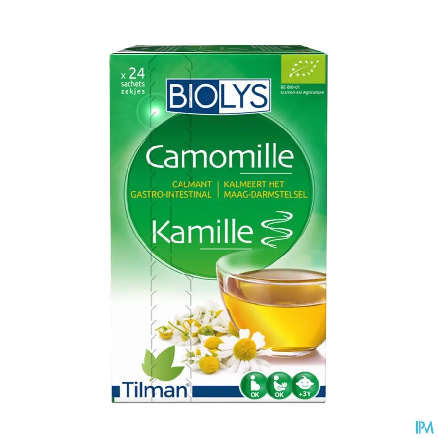 packshot van Tilman Biolys Kamille 24 zakjes
