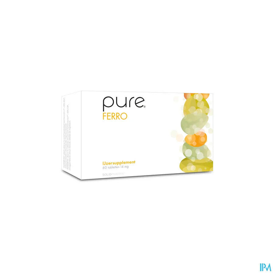 packshot van Pure Ferro 60 tabletten