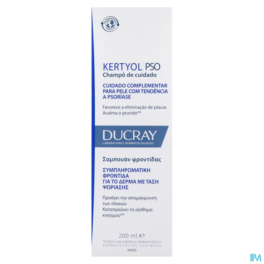 packshot van Ducray Kertyol PSO Behandelende Shampoo 200 ml