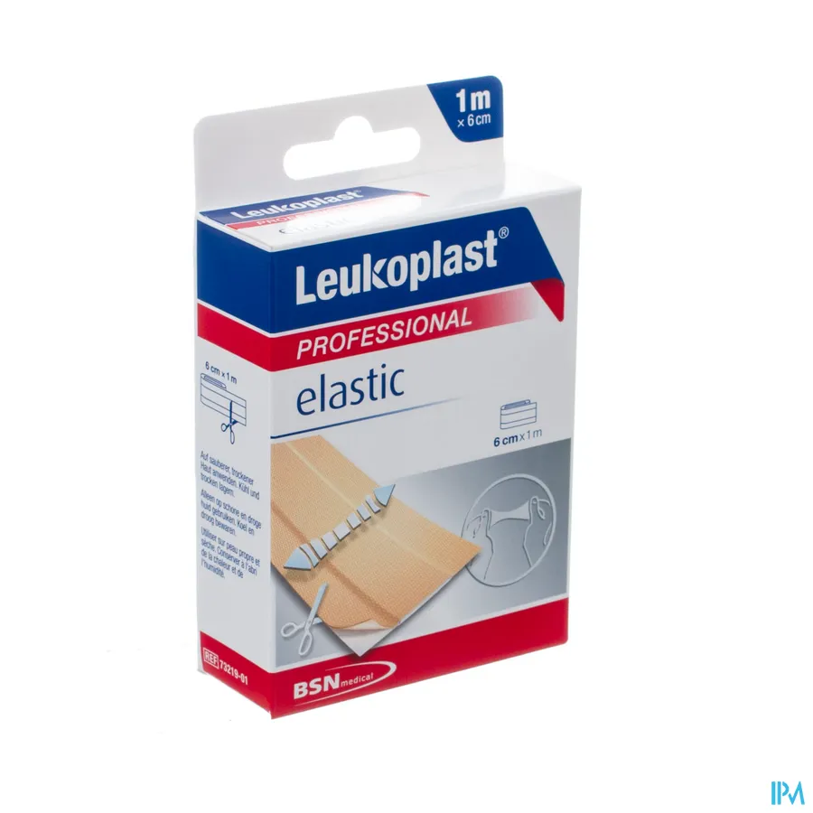 packshot van Leukoplast Elastic 6 cm x 1 m 1 stuk