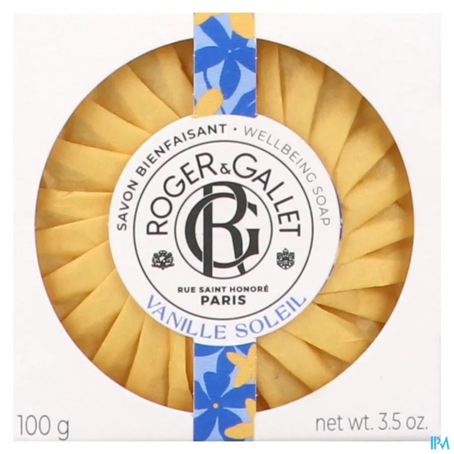 packshot van Roger&gallet Vanille Soleil Zeep 100g