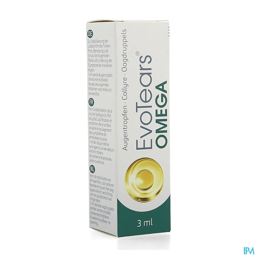 packshot van EvoTears Omega Oogdruppels 3 ml