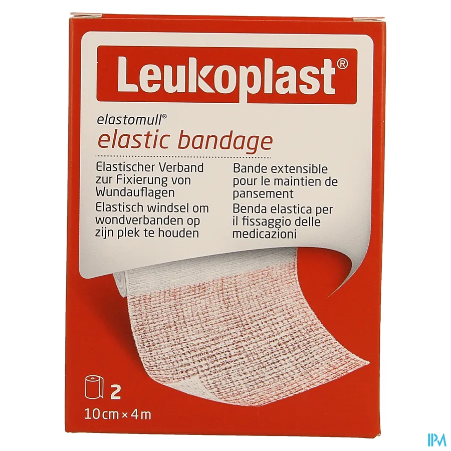 packshot van Elastomull 10cmx4m 2 Leukoplast