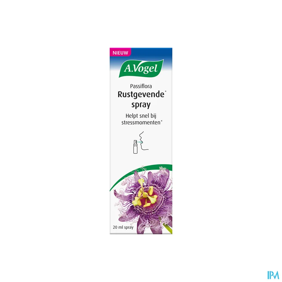 packshot van A. Vogel Passiflora Rustgevende Spray 20 ml