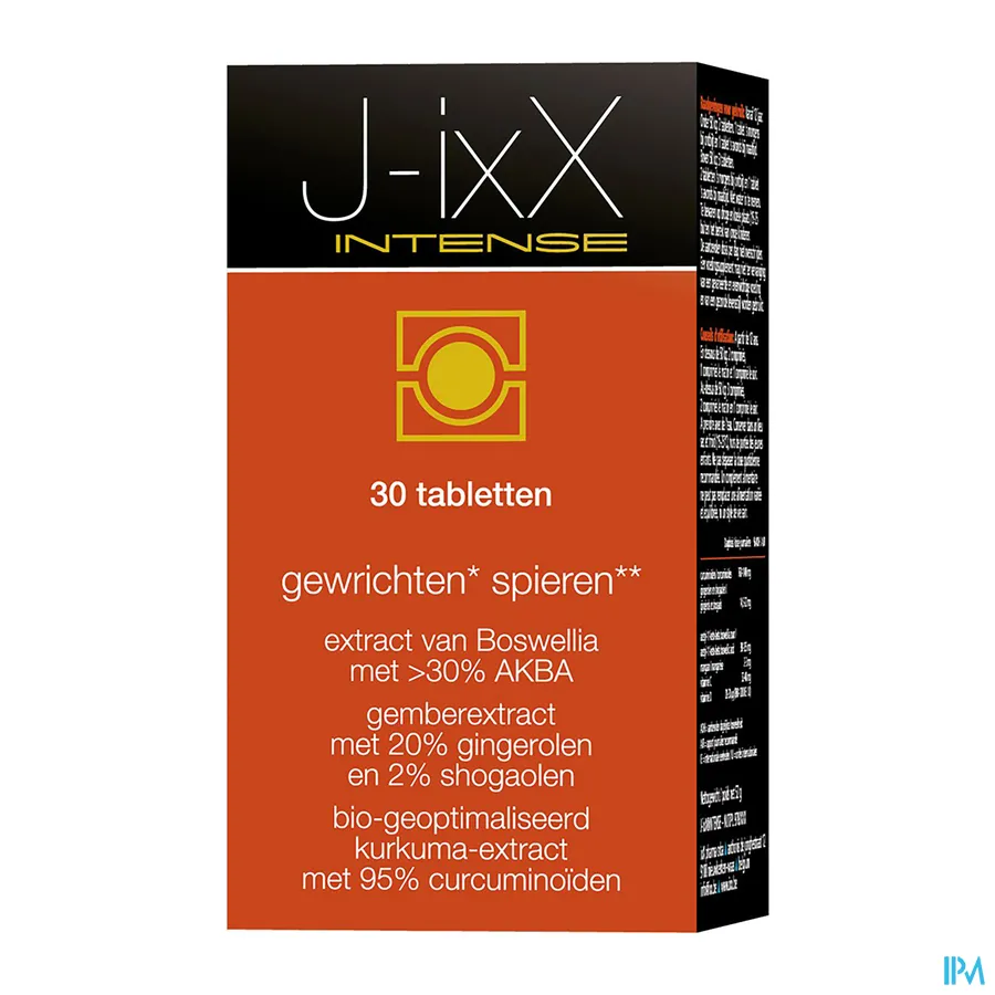 packshot van J-IxX Intense voor Gewrichten en Spieren 30 Tabletten