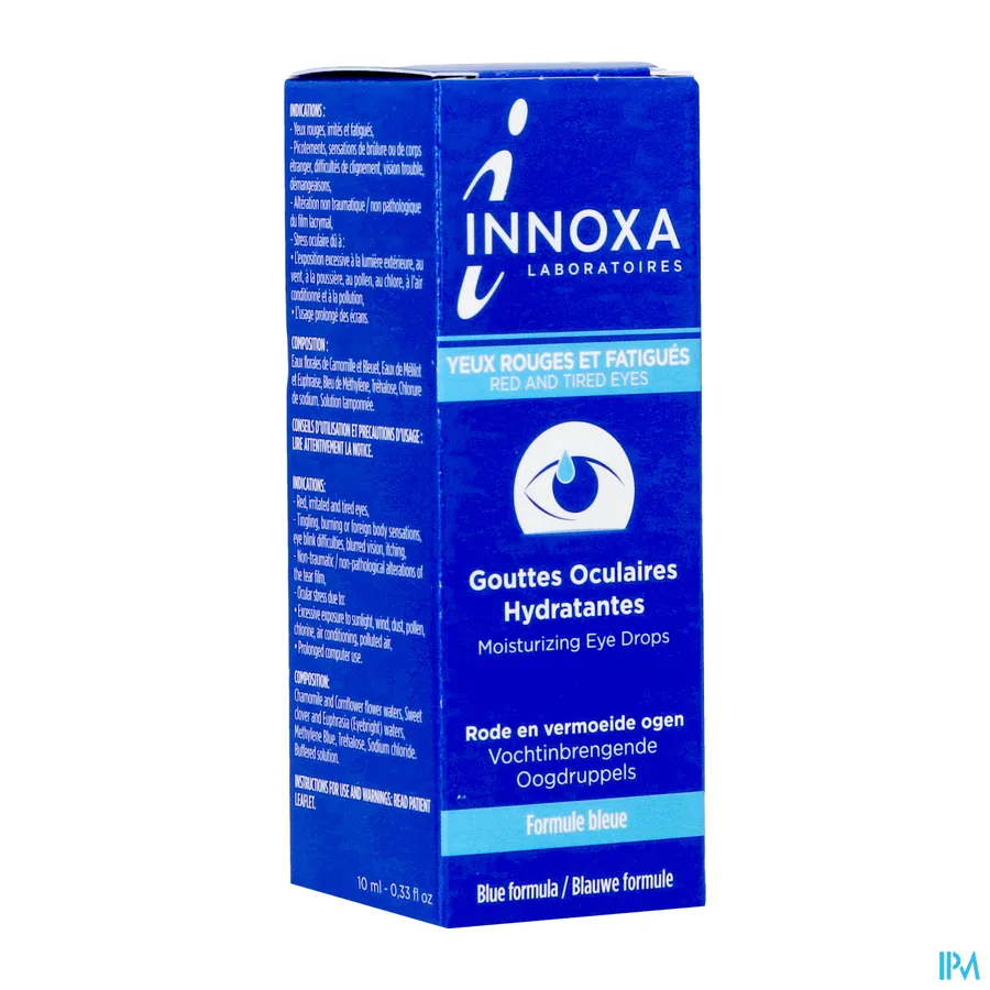 packshot van Innoxa Oogdruppels Blauwe Formule (Rode & Vermoeide Ogen) 10 ml