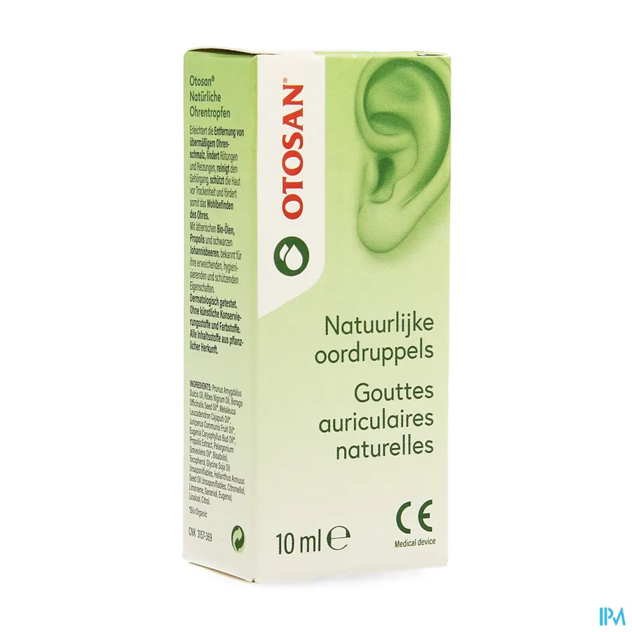 packshot van Otosan Natuurlijke Bio Oordruppels 10ml