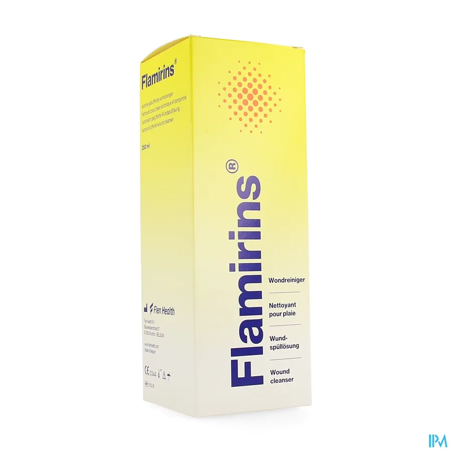 packshot van Flamirins Isotone Gebufferde Wondreiniger Spray 250 ml