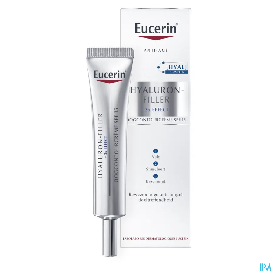 packshot van Eucerin Hyaluron-Filler Oogcontourcème SPF15 15 ml