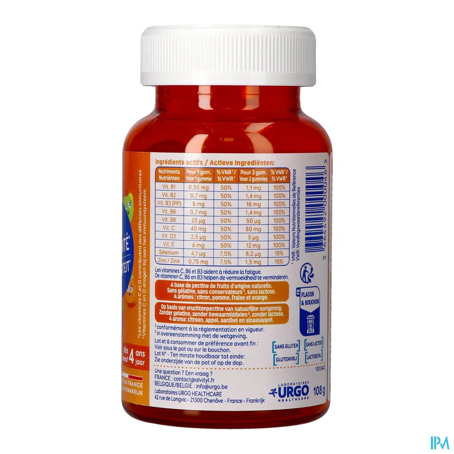 packshot van Alvityl Vitaliteit Gummies 60 gummies