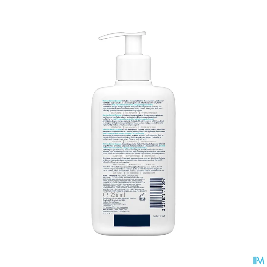 productshot van CeraVe Anti-Onzuiverheden Reinigingsgel 236 ml