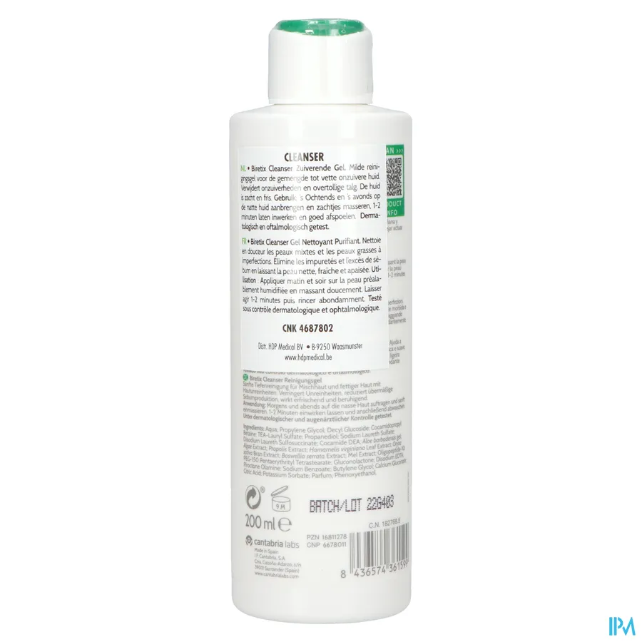 packshot van Biretix Cleanser 200 ml