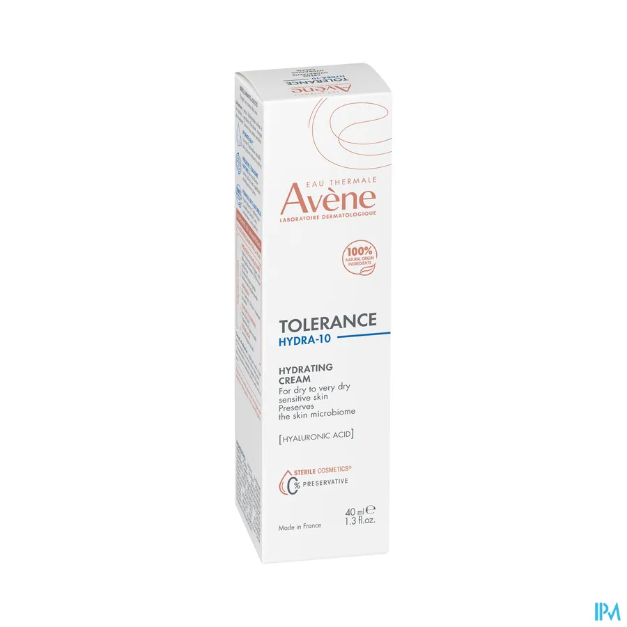 packshot van Avène Tolerance Hydra 10 Hydraterende Crème 40 ml