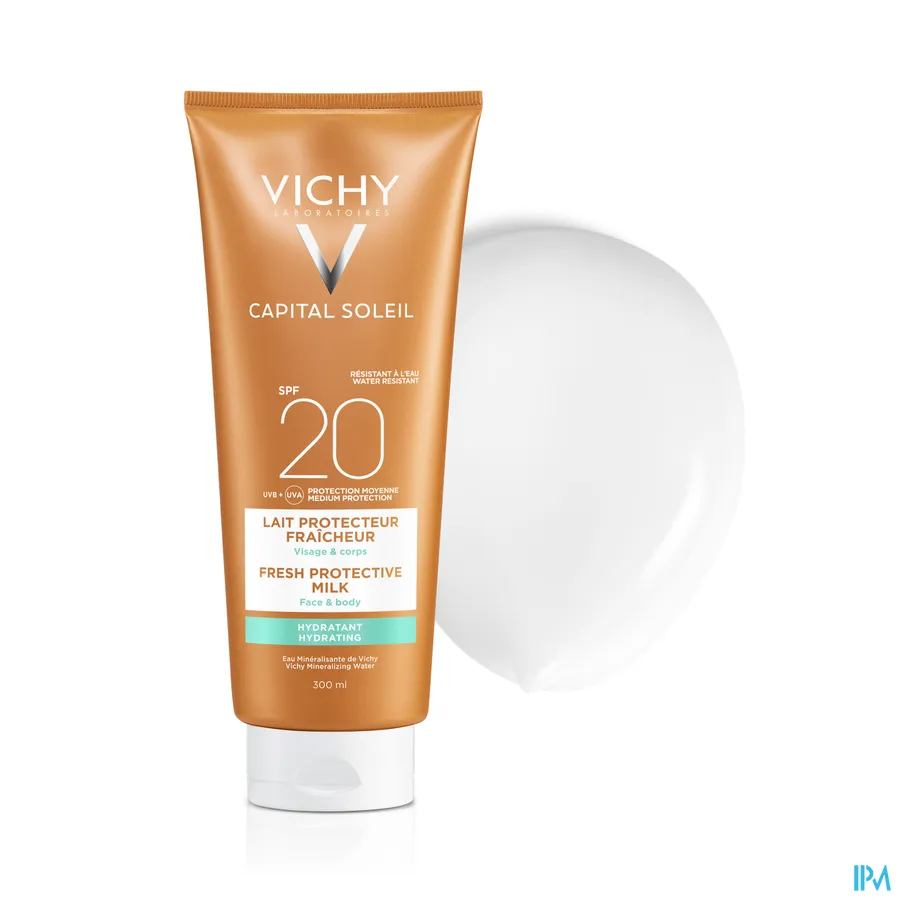 productshot van Vichy Capital Soleil Beach Protect Zonnemelk SPF20 300 ml