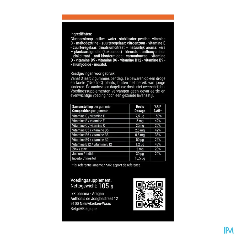 packshot van Multi-ixX Gummies 30 gummies